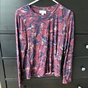Evereve Swirl Long Sleeve Tee